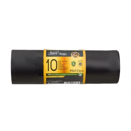 Σακούλες Απορριμάτων 10τεμ. ρολό Tani 95x115 125lt Premioum μαύρες