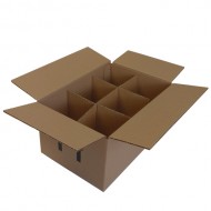 Χαρτοκιβώτια 25 Τεμ 3Φ 28x19x14 για 6 βάζα ( 1 Σέτ χαρτοκιβωτίου - κυψέλης 6 Θέσεων - 25 τεμαχίων )  