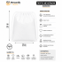 Πουγκί δώρου Λευκό Non Woven κορδόνι 50x50 cm 20 Τεμάχια 