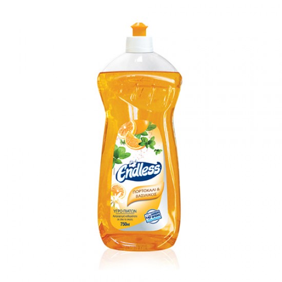Υγρό πιάτων Πορτοκάλι-Βασιλικός 750ml Υγρό πιάτων Πορτοκάλι-Βασιλικός 750ml
