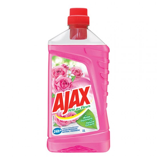 Υγρό δαπέδων & επιφανειών Ajax άνθη 1l Υγρό δαπέδων & επιφανειών Ajax άνθη 1l