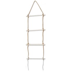 Ξύλινη διακοσμητική σκάλα λευκή 2,90m