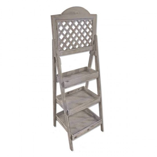 Stand Ξύλινο με Ραφάκια 36 x 36 x 119cm