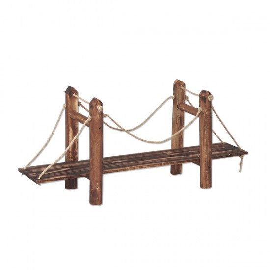 Γέφυρα ξύλινη με σχοινιά 1,00x50x30cm
