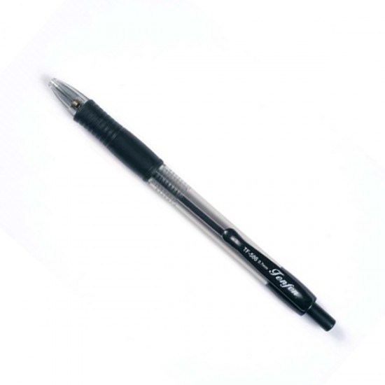 Στυλό TENFON 0,7 Με Κουμπί Μαύρο