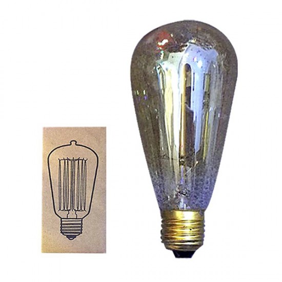 Λάμπα ντεκόρ EDISON vintage ST64 E27 40W 230V θερμός φωτισμός 180ο