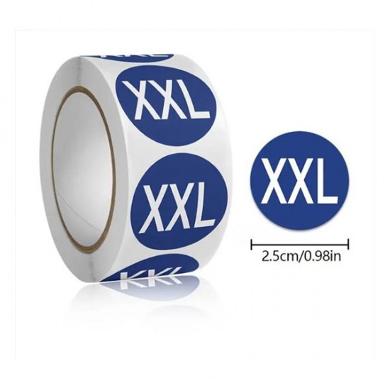 Αυτοκόλλητες ετικέτες μεγέθους xxlarge 500 τεμ/ρολό 