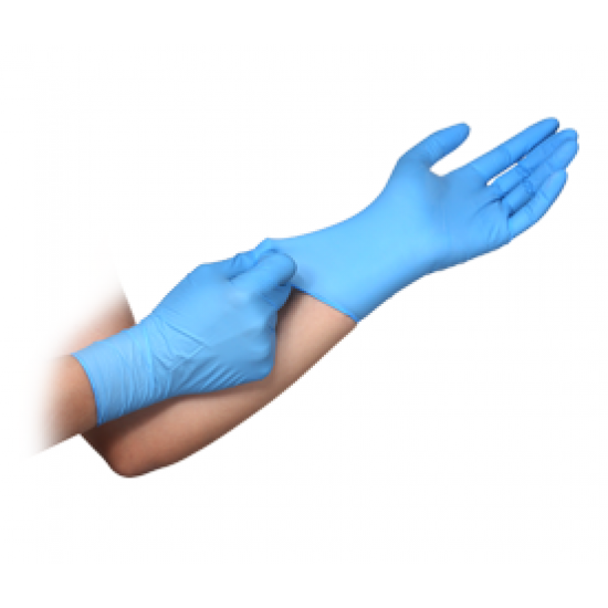 Γάντια νιτριλίου μπλε x.π. 100 τεμ Medium