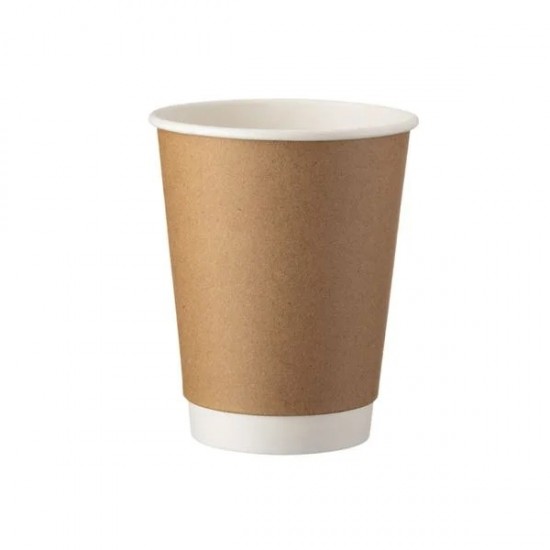 Ποτήρια χάρτινα καφέ διπλού τοιχώματος 12oz/300ml/90mm 25Τεμ.