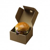 Χάρτινο κουτί BURGER ΑΤΟΜΙΚΟ KRAFT 12x12x7 200 ΤΕΜ