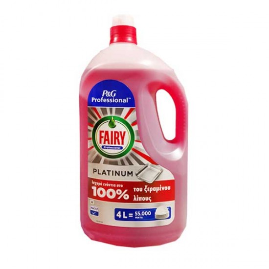 Fairy Platinum καθαριστικό πιάτων 4 lt Fairy Platinum καθαριστικό πιάτων 4 lt