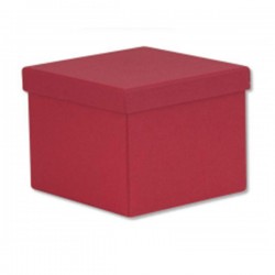 Κουτί Τετράγωνο Μπορντώ 16,5 x 16,5 x 12,5
