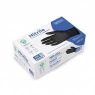 Γάντια Νιτριλίου large μιας χρήσης  μαύρα χωρίς πούδρα 100 τμχ protect