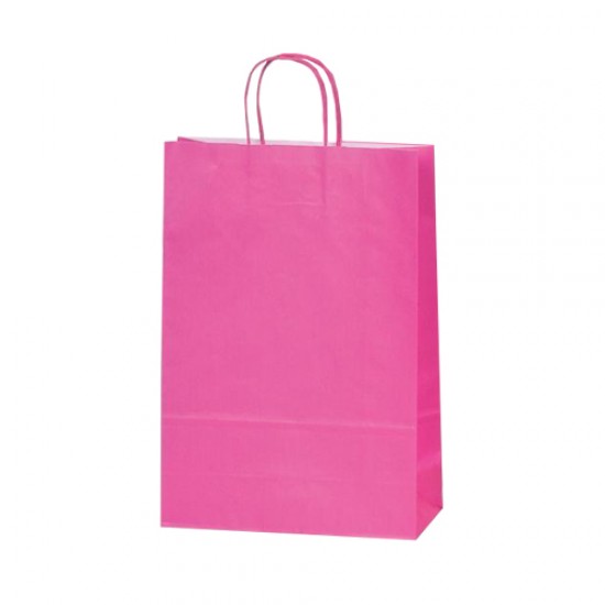 Τσάντα φούξια με στριφτή λαβή 25x32x11