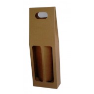 Χάρτινη καφέ τσάντα για φιάλες 750 ml 25 Tεμ