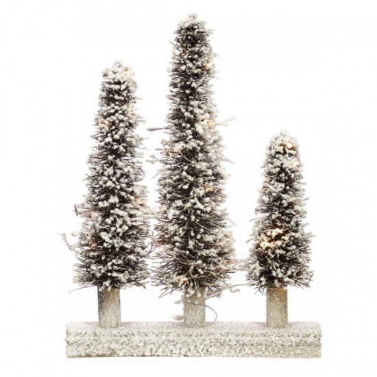 Φράχτης με 3 Δενδράκια και 40 LED (60 cm)