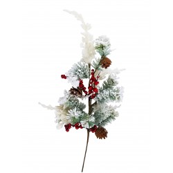 Κλαδάκι χιονέ με BERRIES 90 cm