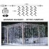 Λαμπάκια Κουρτίνα 200 LED 31V Λευκό