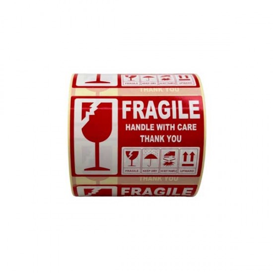 Ταινία ρολό ετικέτα Έυθραυστον 10.5x7cm 500τμχ