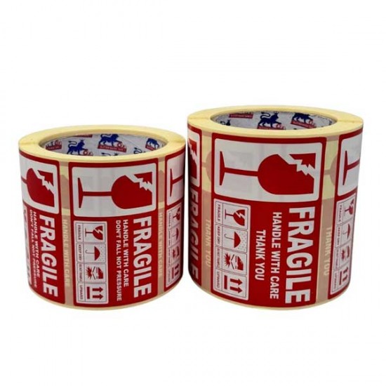 Ταινία ρολό ετικέτα Έυθραυστον 10.5x7cm 500τμχ