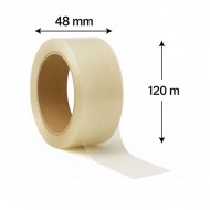 Ταινία συσκευασίας χαμηλού θορύβου διάφανη 48mm x 120m ppl ( Έκπτωση Κιβωτίου !! ) 