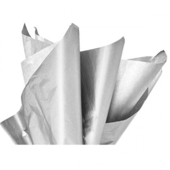 Χαρτί αφής ασημί μεταλλικό 100φύλλα σετ 50x70