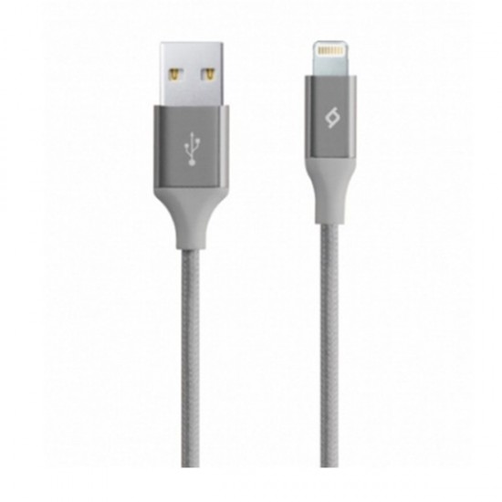 AlumiCable Lightning 120cm Καλώδιο Φόρτισης Γκρι