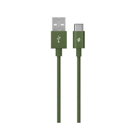 Καλώδιο Ttec AlumiCable Type-C 120cm - Φόρτισης  Χακί