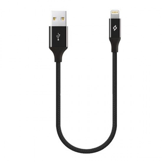 Καλώδιο  AlumiCable Mini 30cm Lightning -Φόρτισης Μαύρο