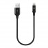 Καλώδιο  AlumiCable Mini 30cm Lightning -Φόρτισης Μαύρο