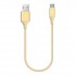 Καλώδιο Ttec AlumiCable Mini 30cm Type-C Φόρτισης  Χρυσό